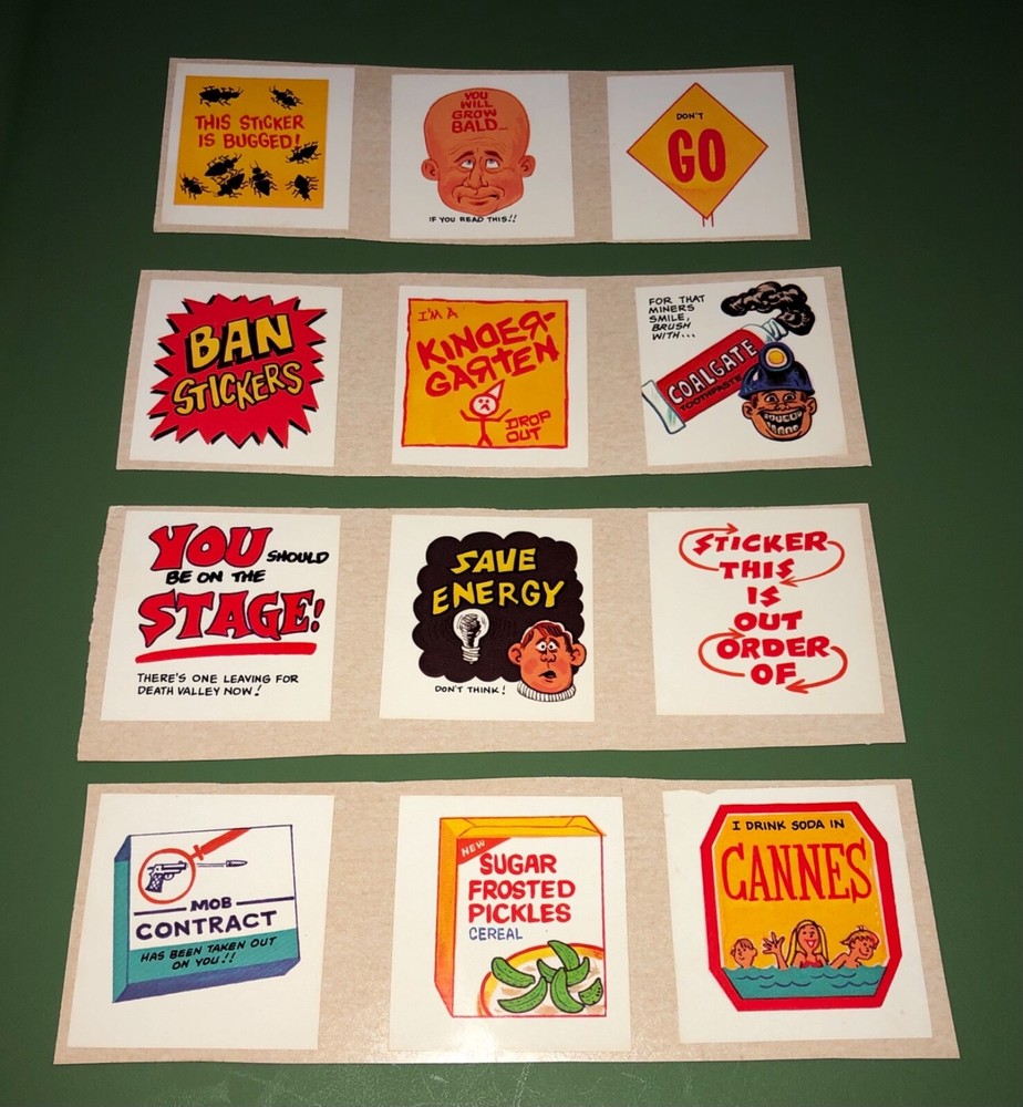 12 Vintage 1980’s Scholastic Stickers Group #3 Weekly Reader Never Used Sticker
