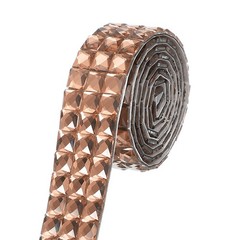 1.18 Inch x 1 Yard Crystal Rhinestone Sticker Ribbon Champagne