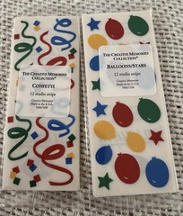 Creative Memories Stencils, Cutting Board, and Stickers For Scrapbooking