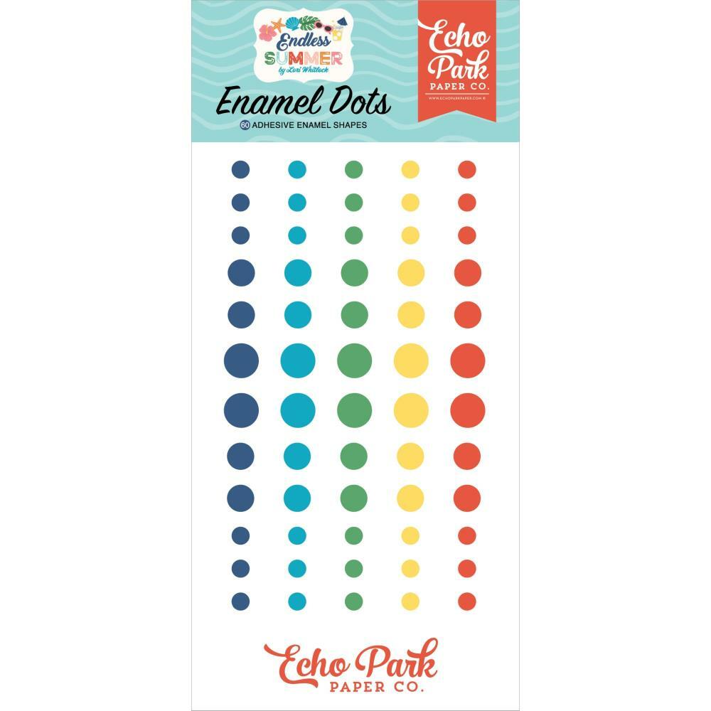 Crafts Enamel Dots EP Endless Summer Bright Blues Green Yellow Red
