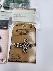 Lot of Scrapbooking Embellishments Buttons Beads Glass Beads Charms Pendants
