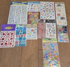 LOT 17 Pack Fish Bugs Zoo Ocean Sea Farm Animals Whales Lions Birds Stickers E