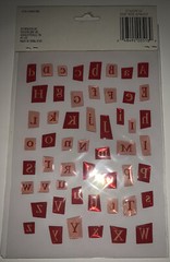 KeepSake Essentials Clear Epoxy Pastel Alpha Alphabet Letters Scrapbook Stickers