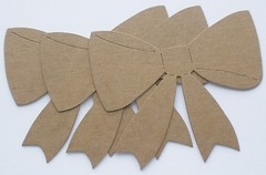 {4} *LARGE BOW* Birthday / Christmas Bare Chipboard Die Cuts – 3 3/4″ x 4 1/2″