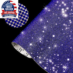 New 12*20Cm Self-Adhesive Rhinestone Sticker Sheet Glitter Trim Applique Crystal