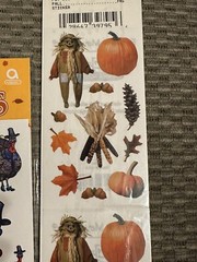 Lot Of Fall Thanksgiving Turkey Leaves Pumpkins Corn Scarecrow ￼Stickers