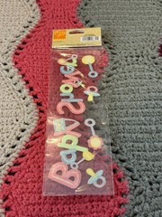 Sticko Sew Whats~Baby Shower~Embroidered Stickers