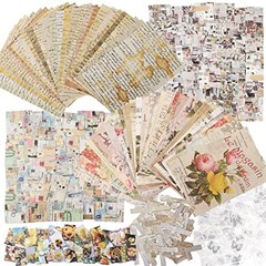 300PCS Vintage Scrapbooking Supplies Scrapbook Paper Vintage- 300PCS Mix