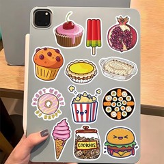 200Pcs Waterproof Food Stickers for Kids & Adults, Cute Decals for Water Bottles