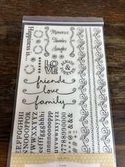 Close to my Heart Rub-ons LOVE LETTERS Z1098, HARD TO FIND, NEW
