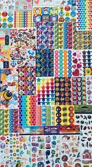 STICKER LOT Sandylion Hallmark RECOLLECTIONS AGC HASBRO CARLTON TREND EUREKA SET