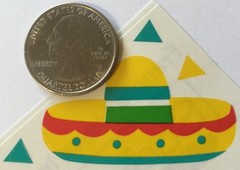 SOUTHWEST Stickers(20pc)Frances Meyer•Sombrero•Cactus•Hot Peppers•Mexico•Red•