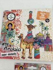 Art by Marlene Studio Light ARTSY ARABIA Dies, Paper Elements, Sticky Quotes