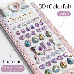 2 Sheets Airy 3D Puffy Stickers Resin