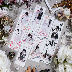 Anime Theme Sticker Sheets for Scrapbooking & Journaling, Multicolor