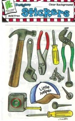 Tools Handyman DIY Hammer Screwdriver Pliers Wrench Helper Provo Craft Stickers