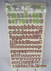 Crate Paper Alpha Twist Lemon Grass Collection 3 Alphabet Sticker Sets Brand New