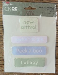 CK OK Scrapin Creations Baby Boy Girl New Arrival Sweetie Pie Peek A Boo Lullaby
