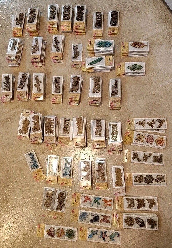 Chipboard Shapes &Words 193 Pkgs! Journals, Scrapbooking, Card Making. Mixed Lot