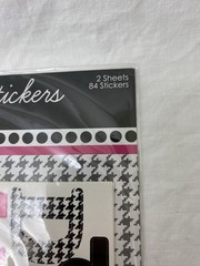 9 Sets Lot Vintage Alphabet Numbers Stickers 1″ & 1.5″ Scrabble Wood Letters