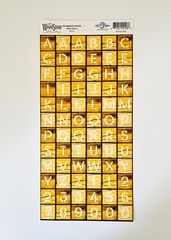 Cloud 9 Designs The WoodStone Collection Alpha Stickers