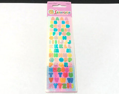 Vintage 1980’s Sandylion Stickers – Mother of Pearl Letters Sticker Sheet – NOS