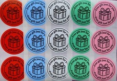 40 FREE GIFT STICKERS 2″ ROUND LABELS THANK YOU SCRATCH RESISTANT HOLOGRAPHIC