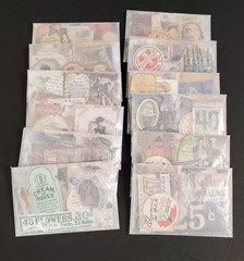 50 Piece Junk Journal Ephemera Pack-Small Pieces Vintage Inspired Scrapbook Lot