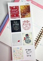 X ‘mas, Winter,Holiday, Merry Christmas, Handmake Erin Condren Planner Sticker