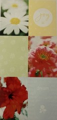 JOY FLOWER Stickers(9pc) Hallmark•Dream•Daisies•Garden •Poise•Blooms•Card Making