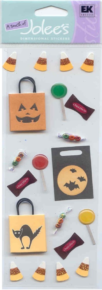 Vintage Touch of Jolee’s TRICK OR TREAT BAGS Stickers 65963 FAST FREE ship!