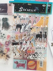 Lot of 20+ Dog Sticker Sheets New Nicole Sticko StckyPix Cardstock & Others