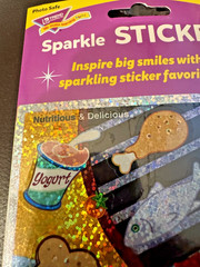 TREND SPARKLE STICKERS NUTRITIOUS AND DELICIOUS T-63352