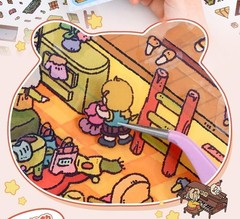 4 Sets Large Size 3D Miniature Scene Stickers,DIY House Sticker Therapy for A…