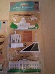 Jolee’s Boutique 2 Packages WASHINGTON D.C. Scrapbooking Dimensional Sticker NEW