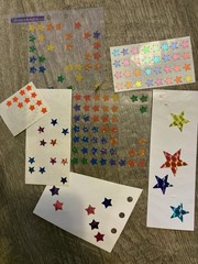 Lot Of Vintage Stars Stickers Hearts Mrs Grossmans Sandylion Craft School