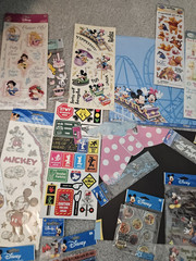 Disney Princess Scrapbook Stickers 30 pc LOT Mickey Pooh Snow White Cinderella