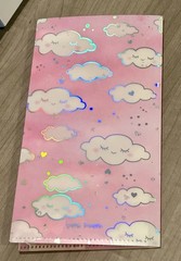 New Happie Scrappie Hobonichi Pink Clouds Sticker Folder