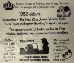 IT HAPPENED IN 1982 Timeless Moments mylar Stickers(5”x12”) Years•Card Making•