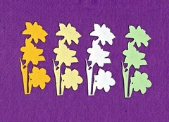 DAFFODIL# 2 spring flower die cuts scrapbook cards