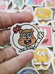 Lot Of Assorted Sponge Bob Stickers, Approximately 95 Stickers, Patrick Star