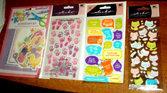 4 PKGS.BABY SCRAPBOOKING STICKERS & DIE CUTS