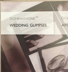 2006 Creative Memories, 10 x 12 Wedding Glimpses, Printed Die Cut Shapes. NIP
