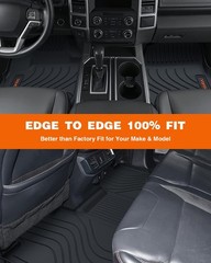 Floor Mats for Toyota Tundra 2022-2025 2026 CrewMax Cab(3rd Gen), Anti-Slip C…