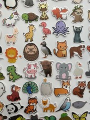 Animal Stickers – 100 STICKERS – Cute Animals Funny Stickers, Kids, Boys, Girls