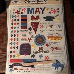 Calendar Rub- Ons. Karen Foster Design. All Twelve Months In The Set. See Pics