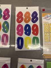 Lot of 7 Adhesive Letters Numbers Stickers Renewing Minds Craft Scrapbook