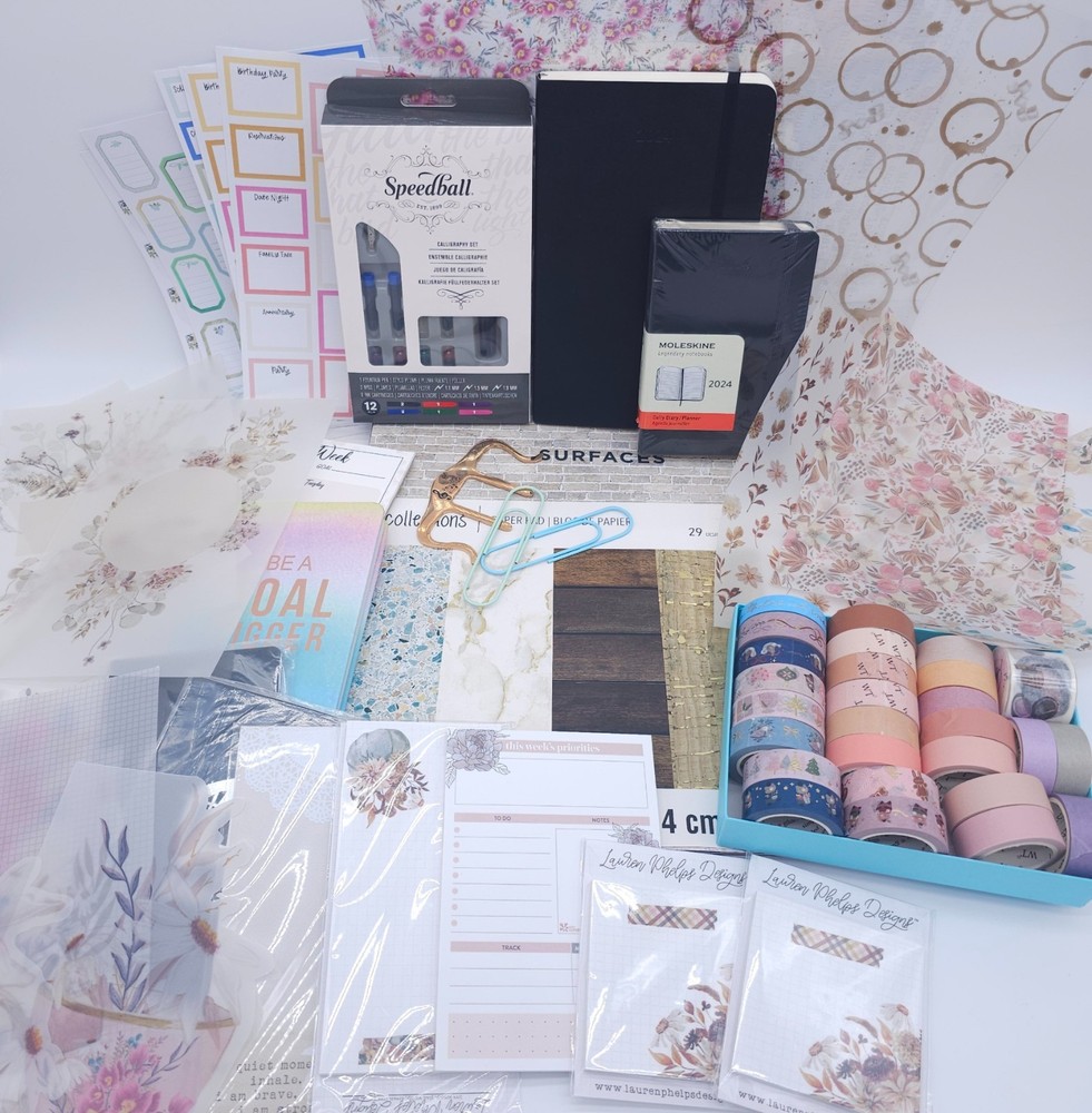 Massive Lot Stationary De-Stash – Planning, Journaling, Fountain Pen, Stickers