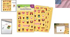 Scented Cola Bottle Stickers – 114 Count Scratch and Sniff for Classroom Use