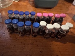 Customizable Black And Gold Peptide Vial Labels for 3ml Vials **********